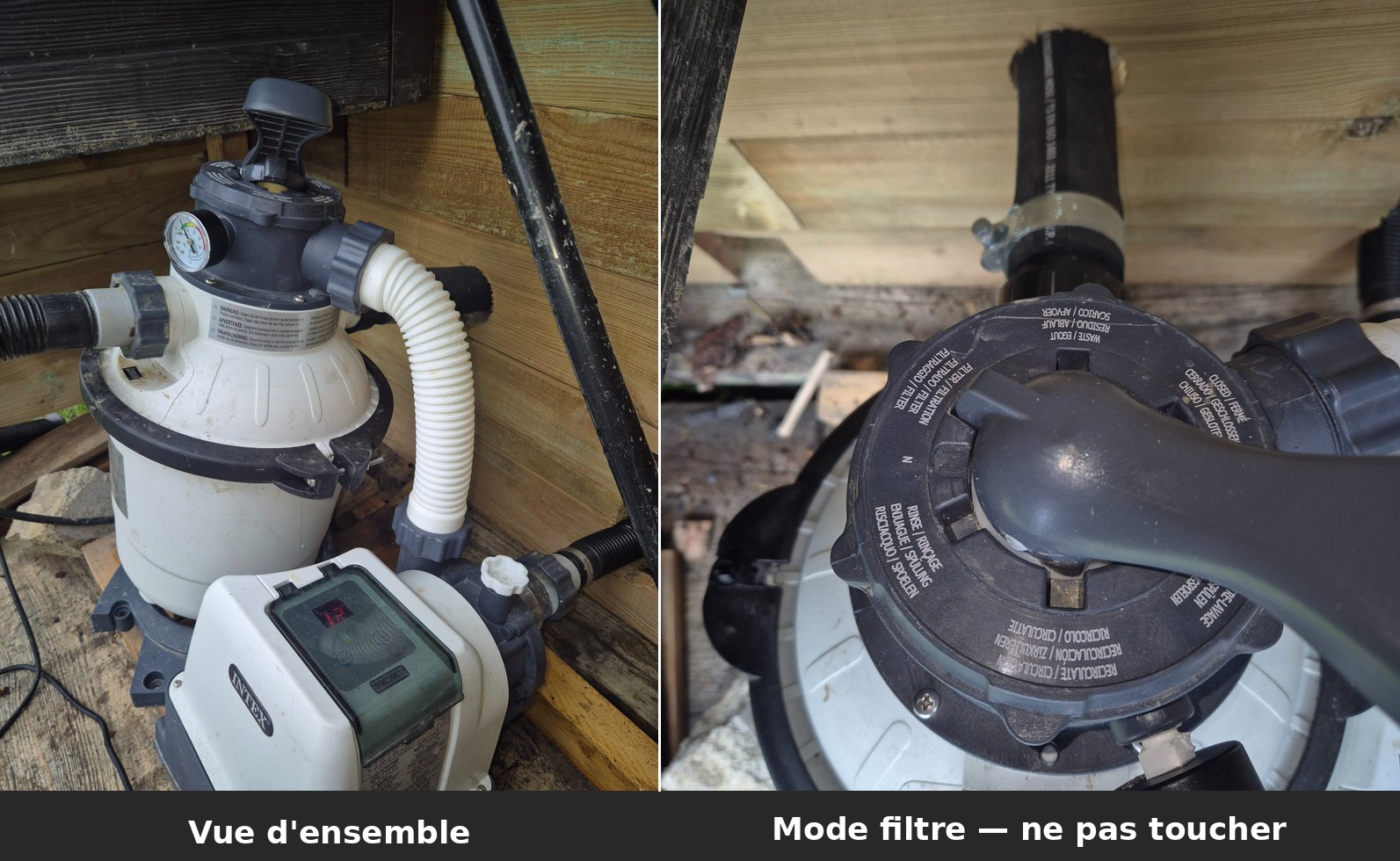 Pompe filtre du bain nordique